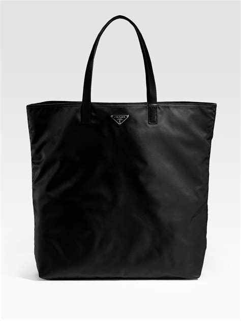 black prada tote bag|prada nylon tote bag price.